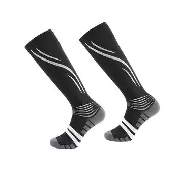 1 Pair Comfortable Fitness Long Leg Socks Breathable Cycling Calf Socks Running S/M