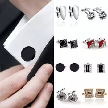 1 Pair Cuff Button Men s Fashion Jewelry Party Decor Alloy Business Shirt Cufflinks Wedding