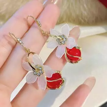 1 пара висячих серег, элегантные темпераментные изысканные декоративные праздничные женские серьги-подвески с кисточками и бусинами D