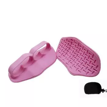 1 Pair Double Hole Fitness Palm Power Pad Thicken Anti-slip Grip Strength Trainer Anti-friction Ergonomic Training Hand Guard