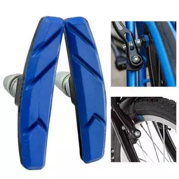 1 Pair Durable Bicycle Cycling Bike Brake Holder Pads Shoes Blocks Accessories чёрный