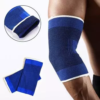 1 пара компрессионных рукавов для локтей, налокотник для мужчин и женщин, теннисист, гольфист, поддержка локтя, спортивная защита синий