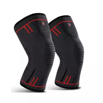 1 Pair Elbow Support Sport Knee Pads High Elastic Sport Knee Support Knee Braces Skating L