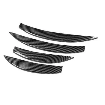 1 Pair Front Bumper Splitter Grille Trim Stylish Look Spoiler Diffuser Grille Trim Strip