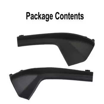 1 Pair Front Windshield Lower Foil Board Decorative Black Corners For Nissan For Tiida 05-10 TPE Exterior Car Truck Accessories CHINA