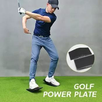 1 пара нажимных пластин для гольфа, доски для переноса веса, легкие портативные пластины для гольфа, тренировочное пособие для начинающих чёрный