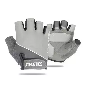 1 пара полупальцевых перчаток Ice Silk, дышащие, для спортзала, фитнеса, женщин и мужчин, противоскользящие перчатки без пальцев для велоспорта, аксессуары для велосипеда L