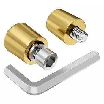 1 Pair M8 Brass Battery Pole Adapter M8 Battery Terminal Connector Brass Positive or Negative Battery Cable Clamps for Car