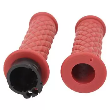 1 Pair Motorcycle Handle Grip 25mm Left Right Universal Throttle Handle Replacement for CBR600RR красный