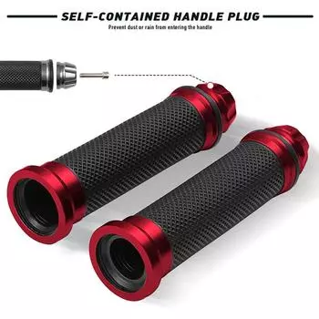 1 пара мотоциклетных ручек руля 7/8 - 22 мм Ручки руля Универсальные Накладки на руль с ЧПУ Ручки газа Рукава фиолетовый