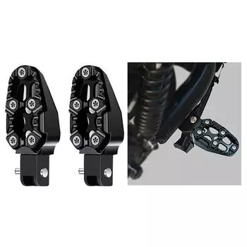 1 Pair Motorcycle Rearset Footrests Aluminum Alloy Universal Rear Foot Rest Pegs Pedal Modified Motorcycles Accessories красный