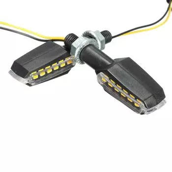 1 Pair Motorcycles Motocross Scooters Turn Signal Corner Light 9 LEDs Decoration