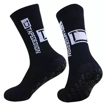 1 Pair Non Slip Soccer Socks Men Non Skid Grip Football Basketball Sport Cycling Socks оранжевый
