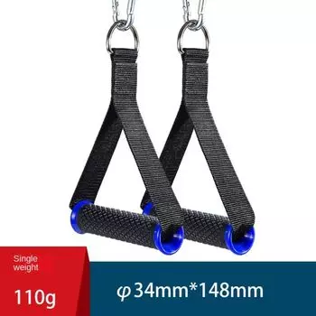 1 Pair of Anti-slip Nylon Webbing Grip Puller Handle Fitness Resistance Bands Handles Pull Up style 7