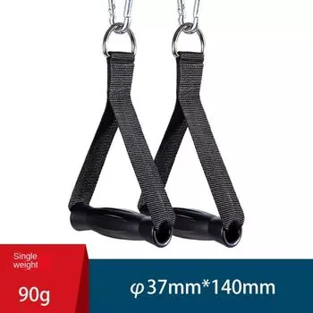 1 Pair of Anti-slip Nylon Webbing Grip Puller Handle Fitness Resistance Bands Handles Pull Up style 2