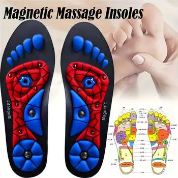 1 Pair of Magnetic Massage Insoles, Shock-absorbing, Breathable, Anti Slip, Men s and Women s Universal Arch Support Insoles S