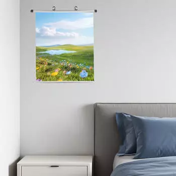 1 пара рамок-вешалок для плакатов из алюминиевого сплава для офисов, картин, ткани, баннеров Length 33cm