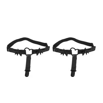 1 Pair Sexy Heart Thigh Chain Garter Belt Leg for Women Harness with Bat Wings Rope Personality Accessories Gothic Punk Style One Size