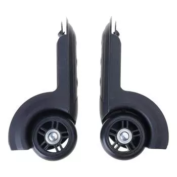1 pair Smooth Spare Wheels Luggage Wheels Replacement Castor Practical for Suitcases and Backpacks