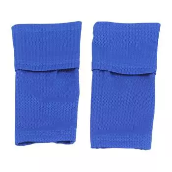 1 Pair Soccer Shin Guards Socks Prevent Slip Double Layers Leg Protection Shin Socks for Football M