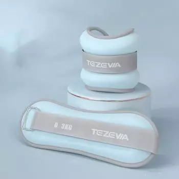 1 Pair Sweat-proof Wrist Weight Bracelet Sand Filled Weight-bearing Fitness Equipment Exercise 0.3kg sandbag