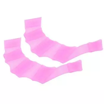 1 пара наручников для плавания, ласты, силиконовые перчатки для плавания с перепонками на пальцы, ладонями и пальцами, фиолетовые, M M фиолетовый