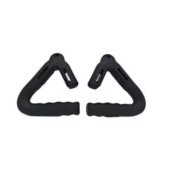 1 Pair with Rope Hole Fitness Vertical Grip Handle Triangular Weightlifting Grip Handle Adult
