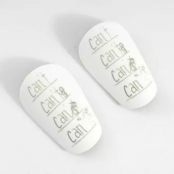 1 Pairs Wear Resistant Mini Shin Pads Small Leg Protector Shank Plates Soccer Shin Guards S-White