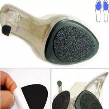 1 Pairs Women s Shoes Anti-Slip Forefoot Insole High Heel Shoes Sole Grip Protector Wear-resistant Unisex Shoe Cushion Pad чёрный