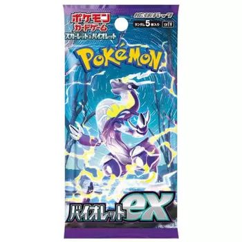 (1 пакет) Карточная игра Pokemon TCG Japanese Scarlet & Violet Booster Pack SV1V Violet EX (5 упаковок)