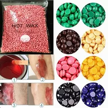 1 пакетик/25 г восковая пленка для депиляции, твердые восковые гранулы, воск для удаления волос в бикини, бобы для депиляции, женская красота random 1 Pcs
