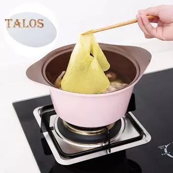 1 пакетик маслопоглощающая кулинарная бумага, устойчивая к высоким температурам, антипригарная нетканая ткань, прочная миска для посуды, бумага, поглощающая накипь, белый