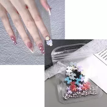 1 пакетик смоляной бабочки для ногтей набор 3D бабочка DIY нейл-арт украшения для ногтей 20