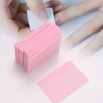 1 пакетик средства для снятия лака с ногтей, безопасные ингредиенты, без запаха, безворсовый гель для удаления розовый