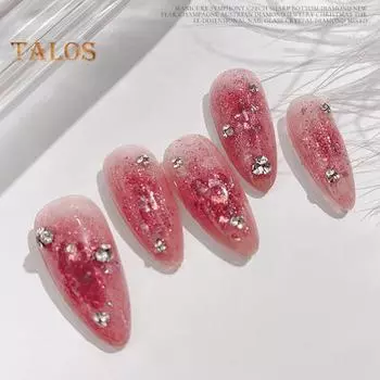 1 пакетик, украшение для ногтей, легкая паста, декоративные, не падающие, изысканные модные блестящие искусственные бриллианты для ногтей, стразы, поставка для маникюрного салона