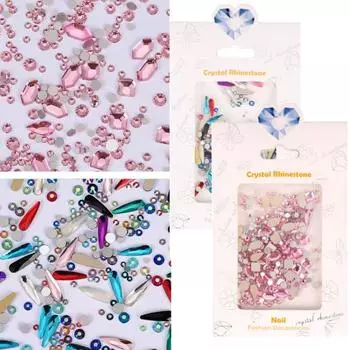 1 пакетик украшений для ногтей, легко наносится, демонстрирует уникальное очарование, долговечный, хороший 3D красочный дизайн маникюра для салона