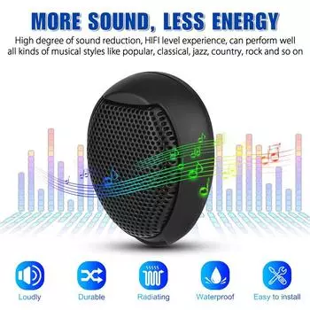 1 пара 1000 Вт универсальных автомобильных купольных твитеров, водонепроницаемый, сверхмощный, с высоким уровнем шумоподавления, Hi-Fi-уровень аудио, высокочастотный динамик