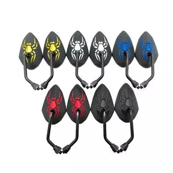 1 пара 10 мм мото зеркал заднего вида для мотоцикла, боковое зеркало для мотокросса Vespa Piaggio, квадроцикла, внедорожного скутера, зеркало для мотоцикла золотой