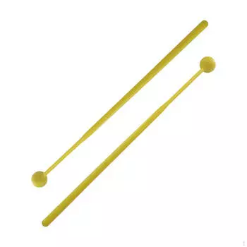 1 пара 12-дюймовых резиновых ксилофонных палочек, молотков для языка, барабана, ударного молотка для жёлтый