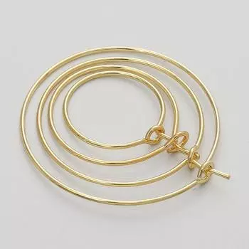 1 пара 15/20/25/30 мм латунные серьги-крючки для женщин для девочек серьги с крючками 15mm 2pcs/bag