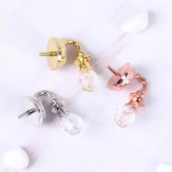 1 пара 1:12 Кукольный домик Миниатюрный настенный светильник Лампа Модель Украшения Аксессуары Игрушки золотой