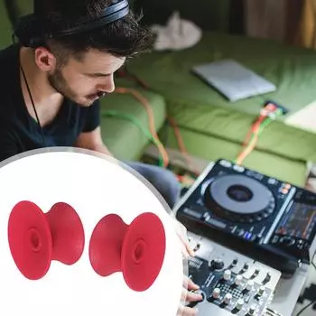 1 пара 1/4-дюймовых адаптеров оптического вала NAB Hub, резиновые фитинги для катушечного магнитофона Nab Hub для Akai красный