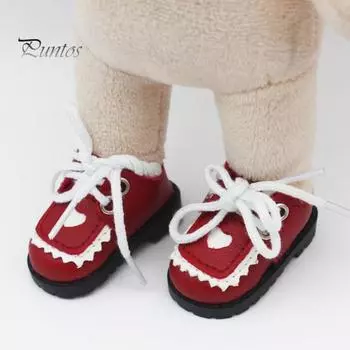 1 пара, 20 см, кукольная обувь, фартук в форме сердца, хлопковые американские куклы, мини-обувь из искусственной кожи, аксессуары для кукол, кукла для мальчиков и девочек, подарок любовнику белый