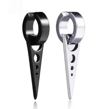 1 пара 2 шт. черные треугольные серьги-клипсы со стрелками мужские женские серьги без отверстия для уха мужские серьги модные вечерние украшения чёрный