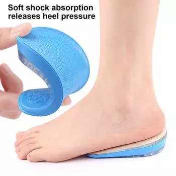 1 пара 3 слоя полуувеличенной стельки самоклеящаяся регулируемая высота амортизация S чёрный