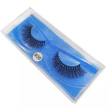 1 пара 3D норковых ресниц, натуральные длинные 3d норковые ресницы 1-1,5 см, накладные ресницы, накладные ресницы, 1 коробка ресниц W38B