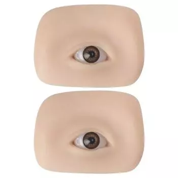 1 пара 3D силиконовых поддельных глаз, мягкая модель для начинающих и художников (Темная кожа)
