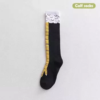 1 пара 3D смешных креативных гольфов до колена с куриной ножкой, персонализированные носки до бедра с куриной лапкой, гольфы до колена с куриной ножкой, подарки