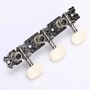 1 пара 3R3L колков для гитарных струн, колки для настройки, ключи, тюнеры с белой кнопкой, прочные аксессуары для колков для настройки гитары