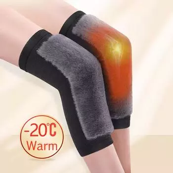 1 пара 47 см зимние плюшевые наколенники из искусственного меха теплые мужские и женские утолщенные шерстяные наколенники защита колена бархатные ветрозащитный и холодный защитные наколенники S-27CM серый